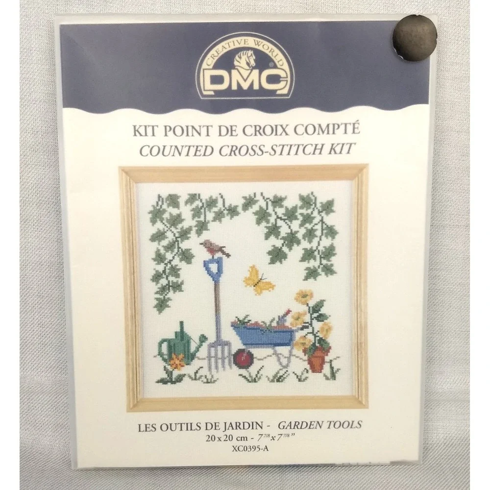 Creative World DMC Counted Cross Stitch‎ Kit Garden Tools XC0395A NIP NEW